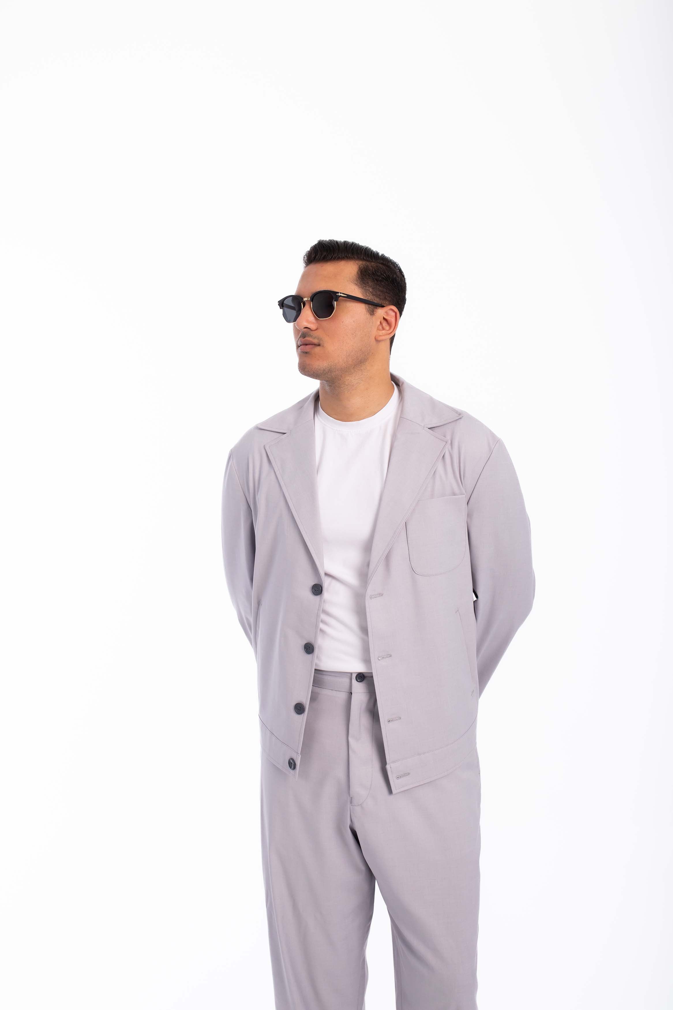 Casual Suit oversized-Gray