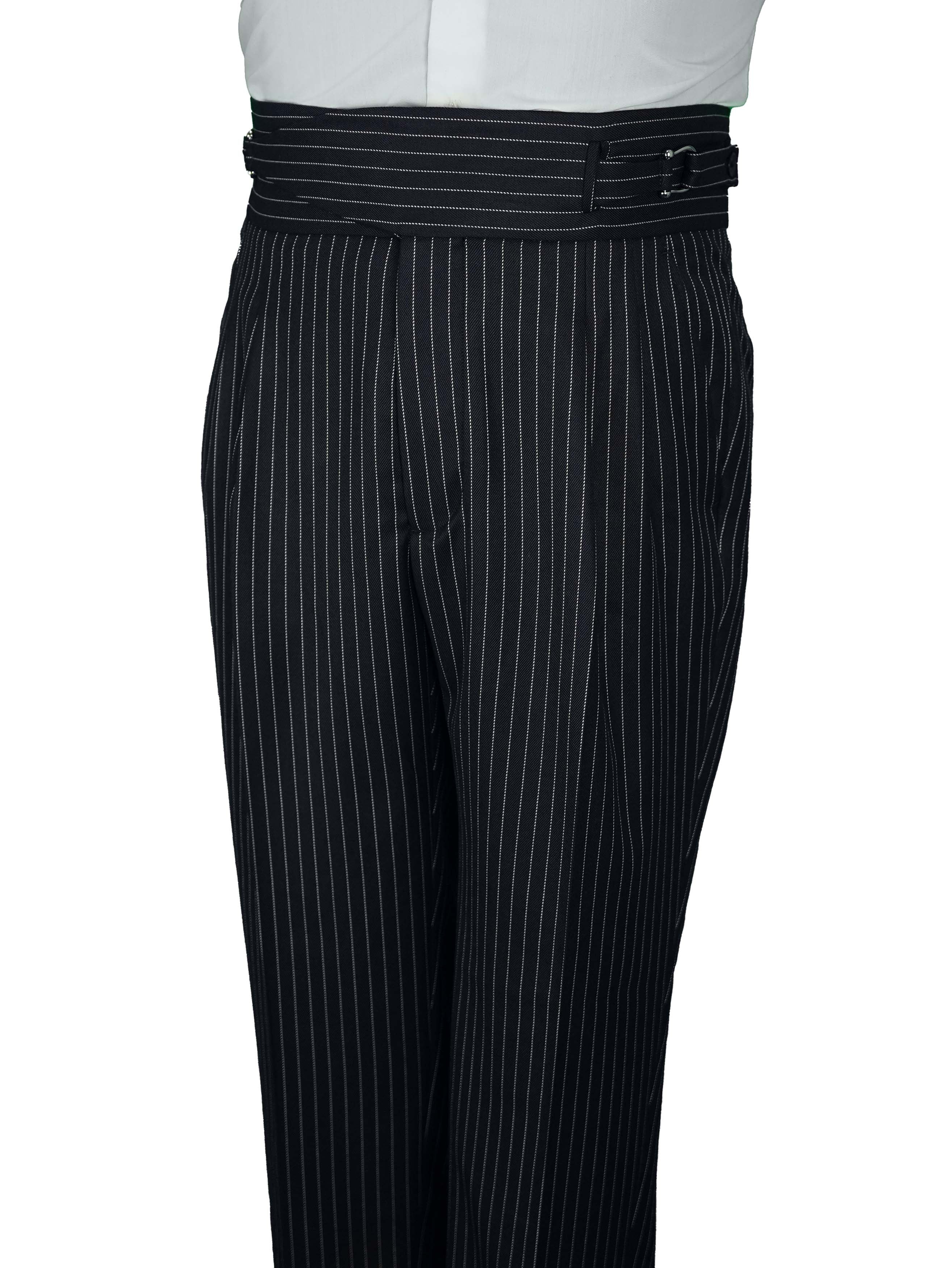 Two side high waist gurkhra trousers - Black