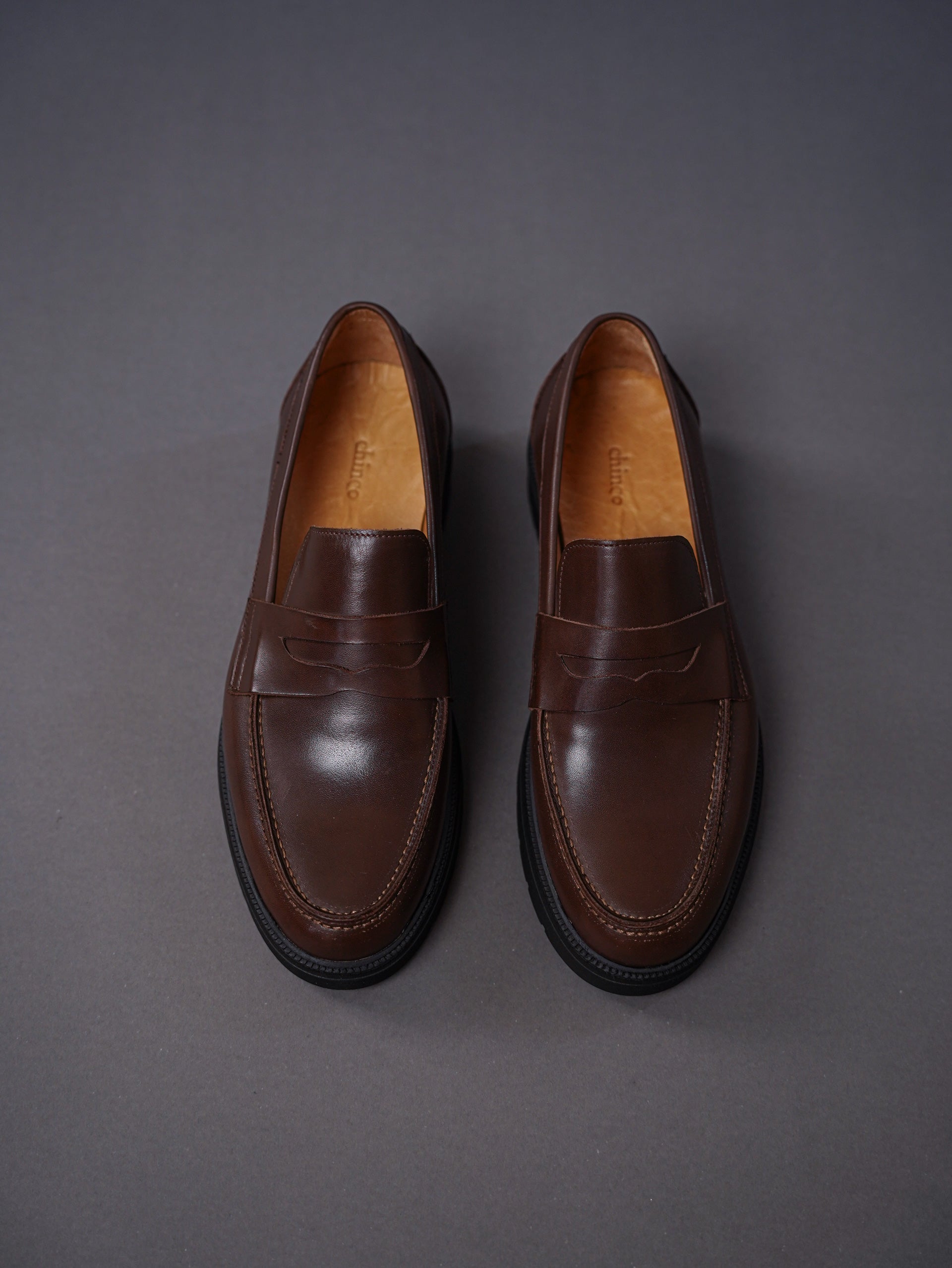 Chunky loafer-brwon