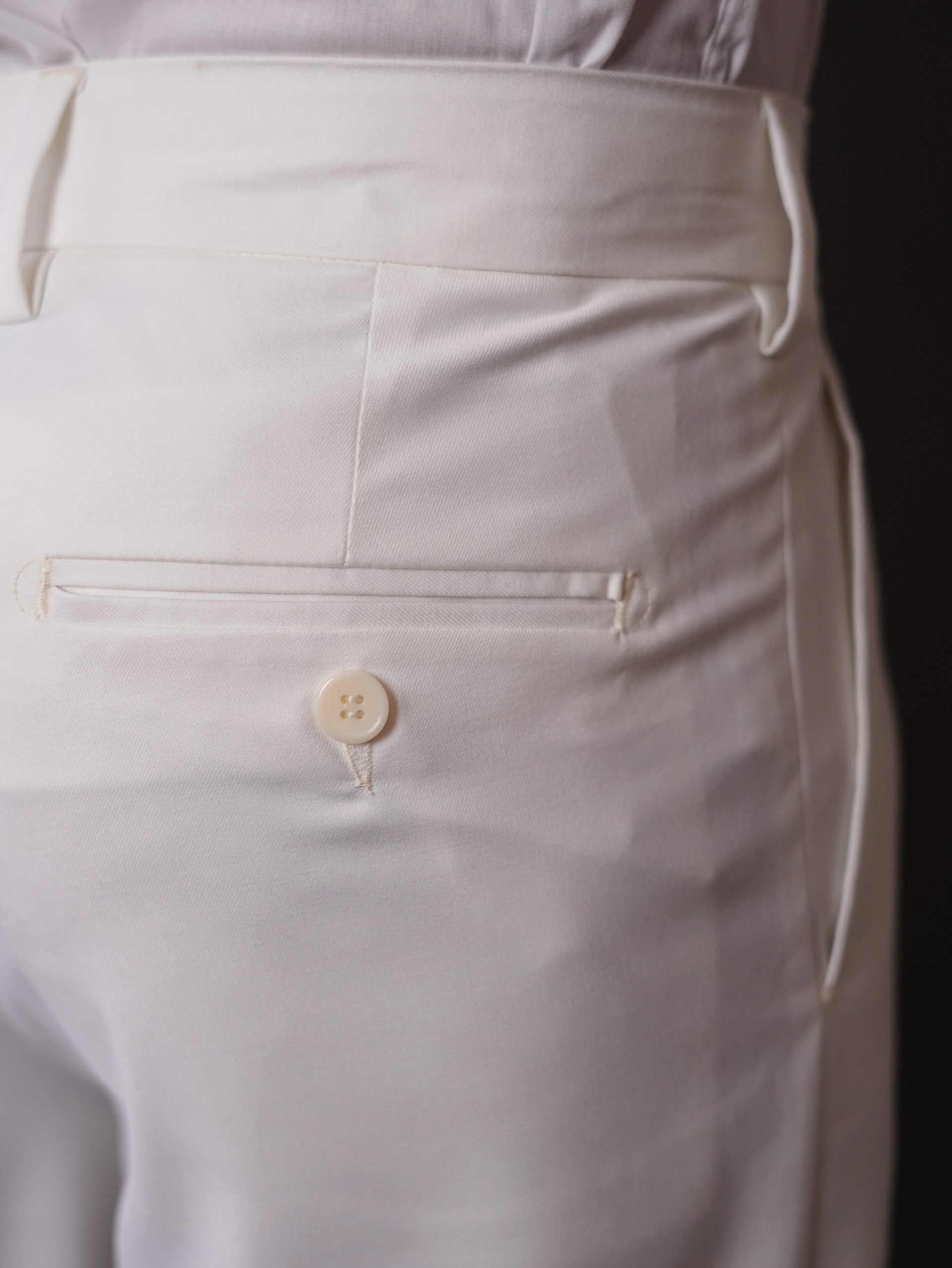 slim fit chino pants-off white