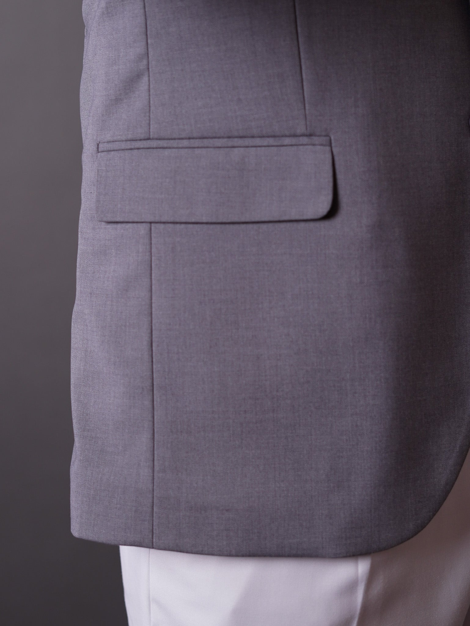 slim fit blazer half lining-gray