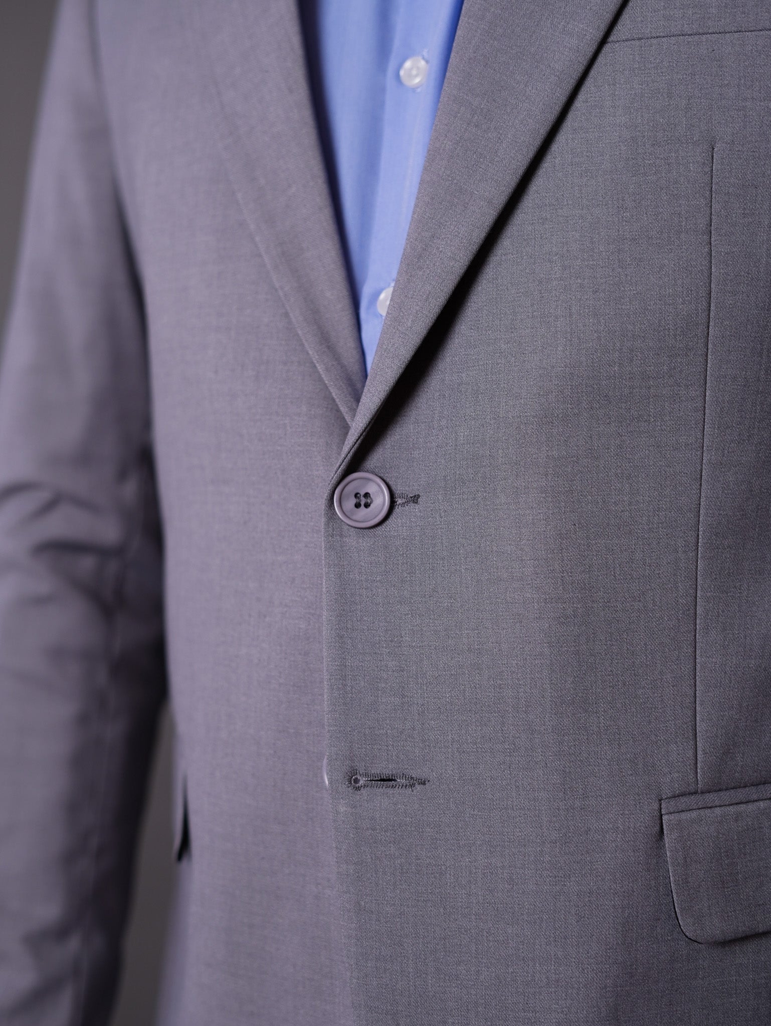 slim fit blazer half lining-gray