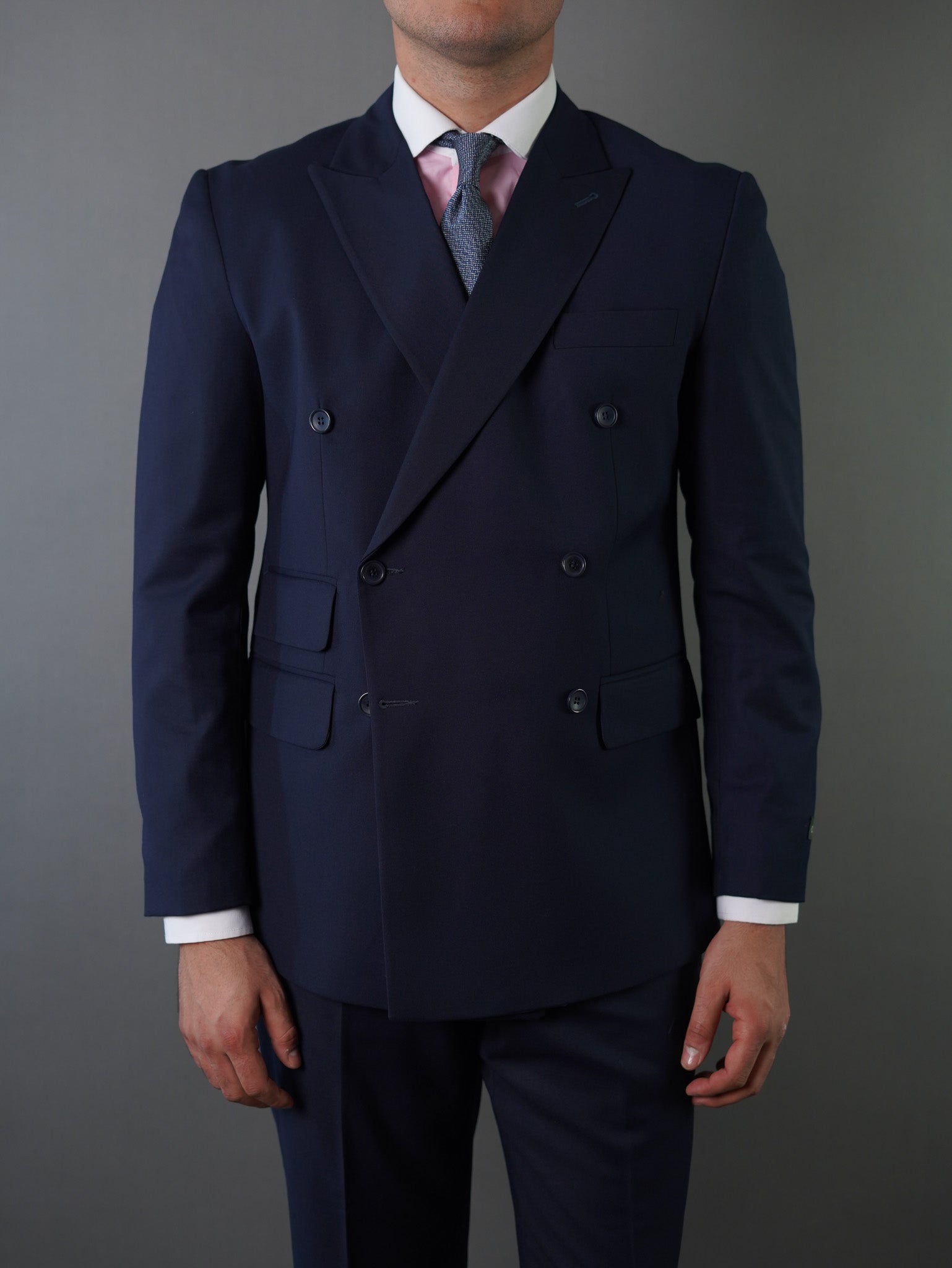 Double breasted suit - navy