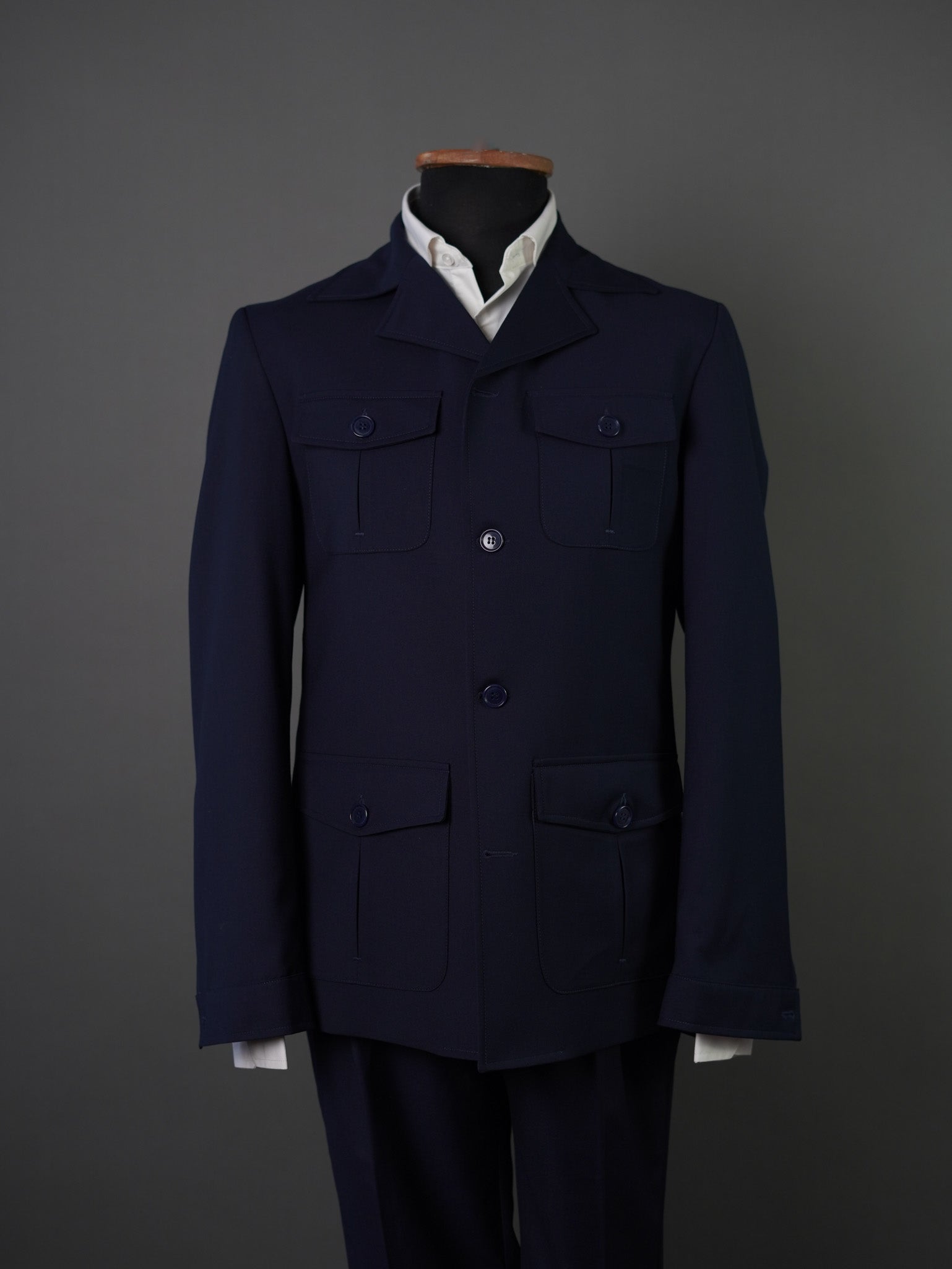 Safari Jacket-navy