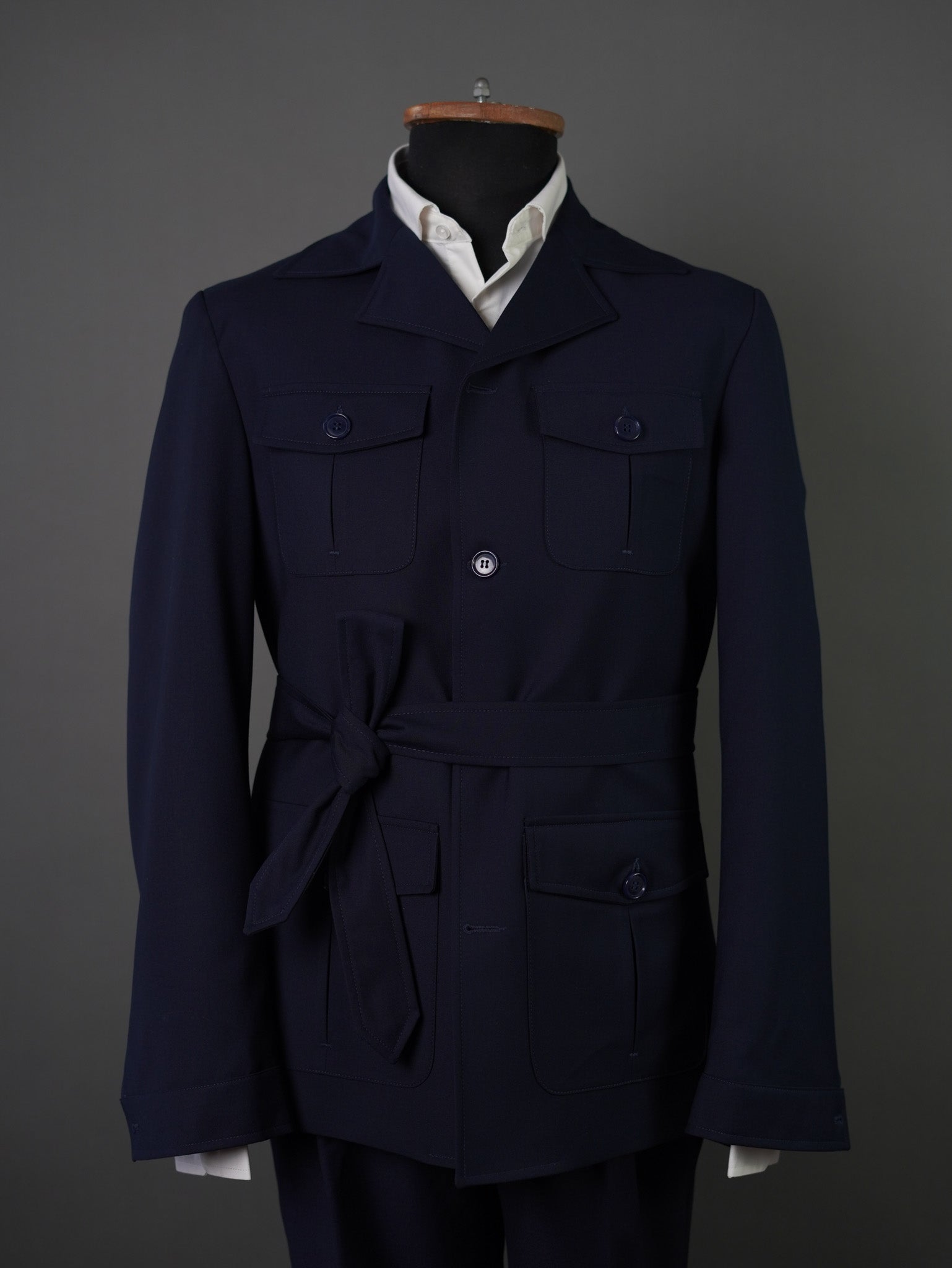 Safari Jacket-navy