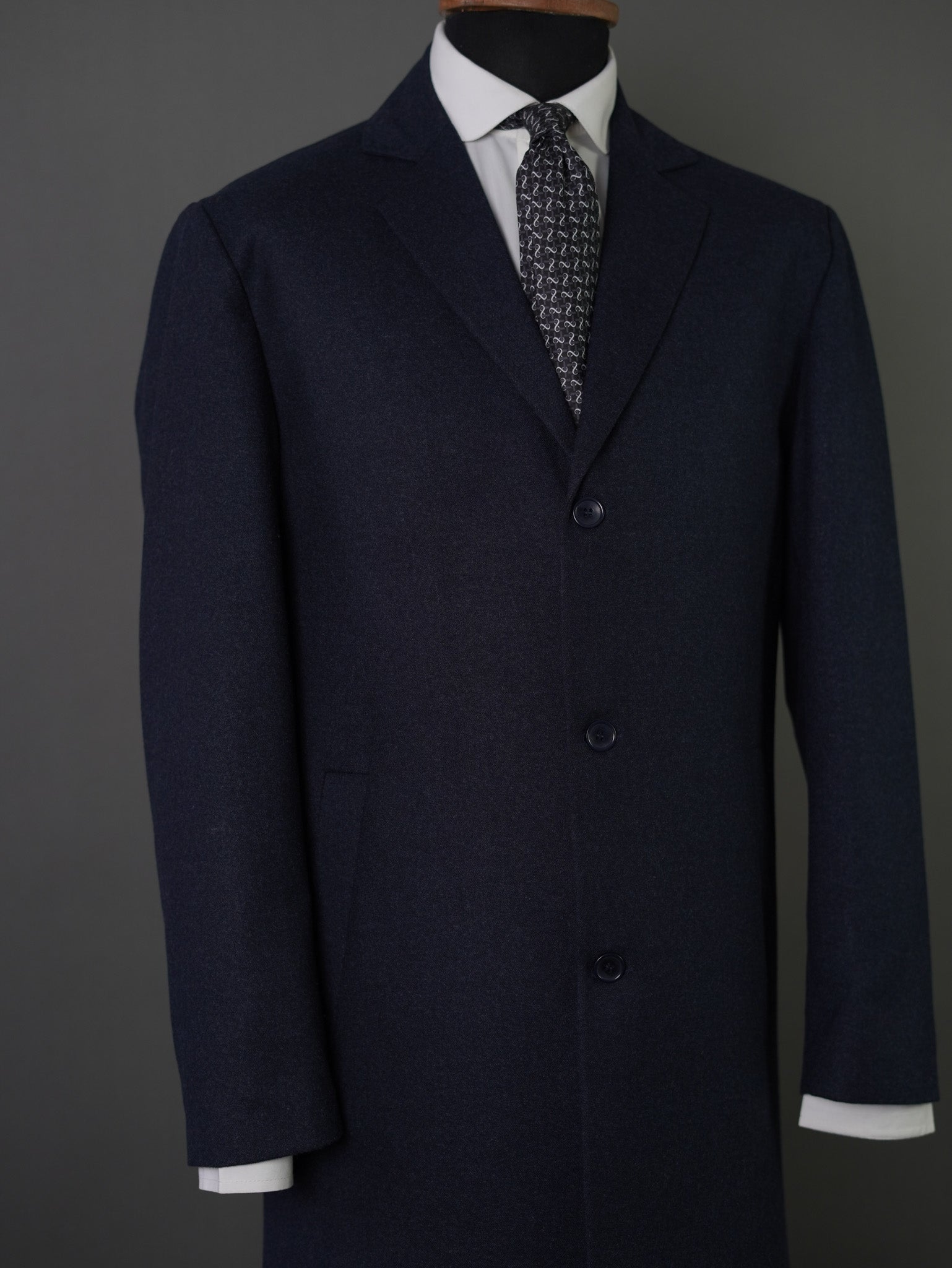 basic coat -navy