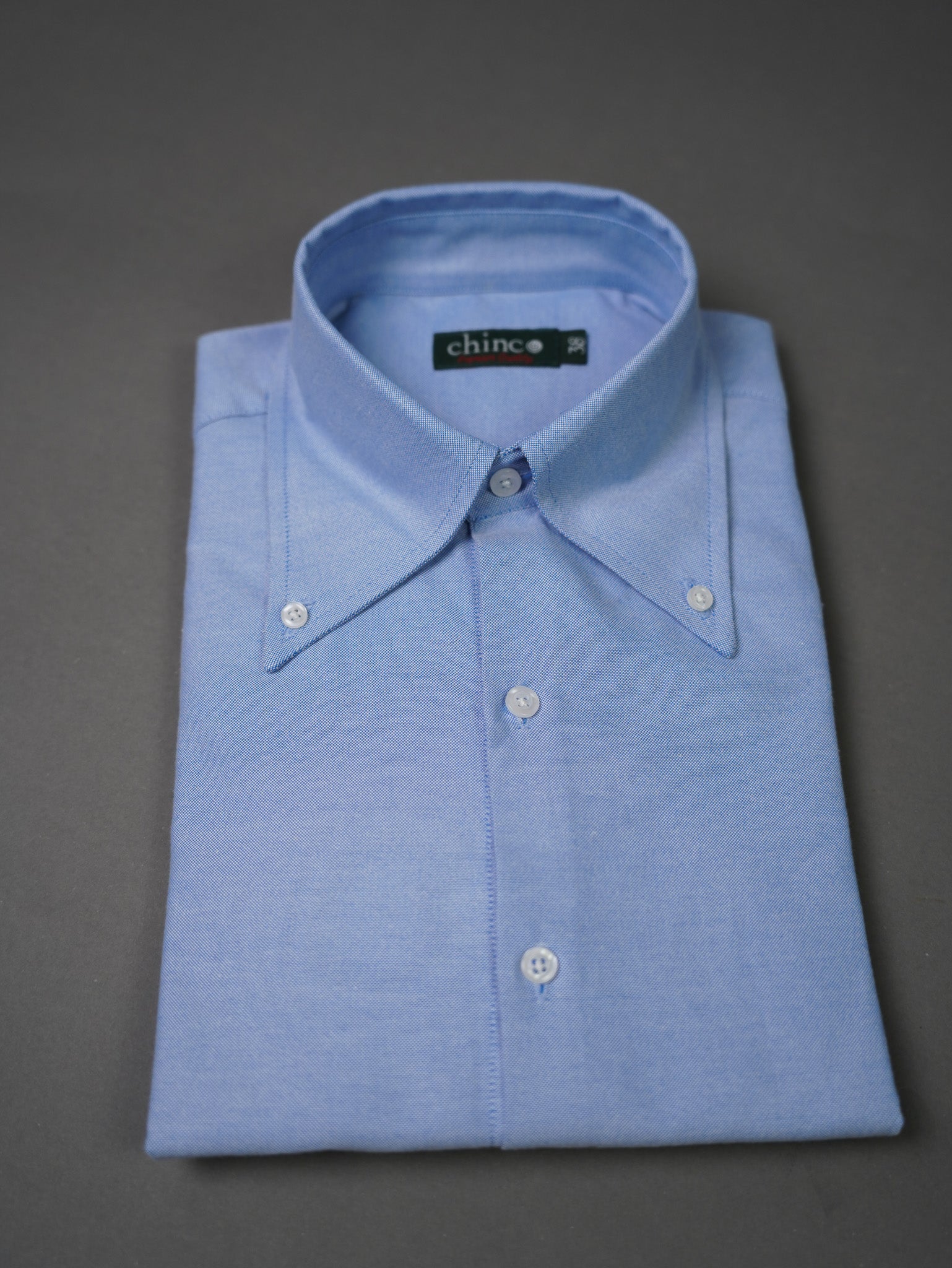 Oxford Long Point collar classic chemise - BABY BLUE