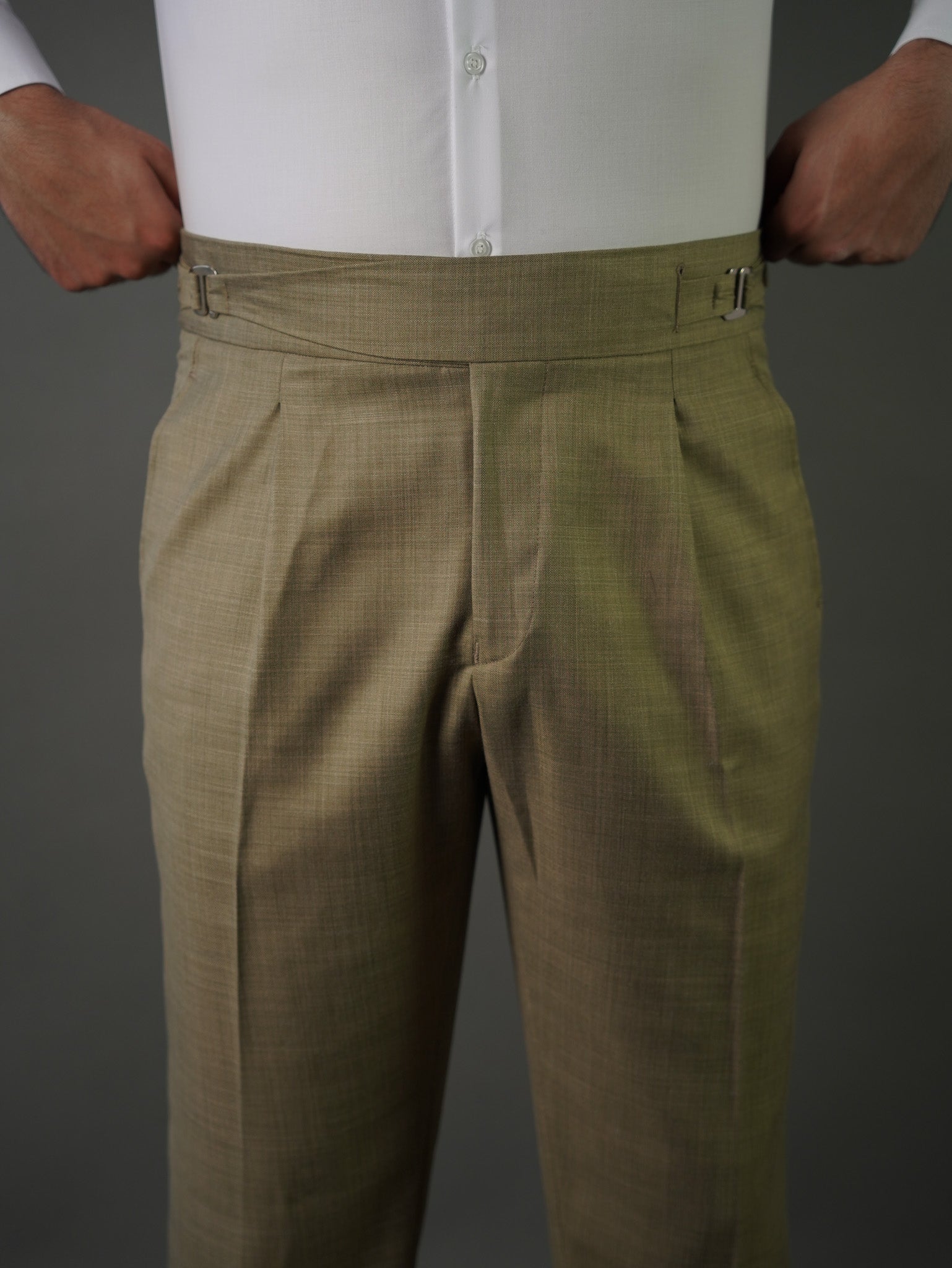 Hook two side Gurkha trousers	- green