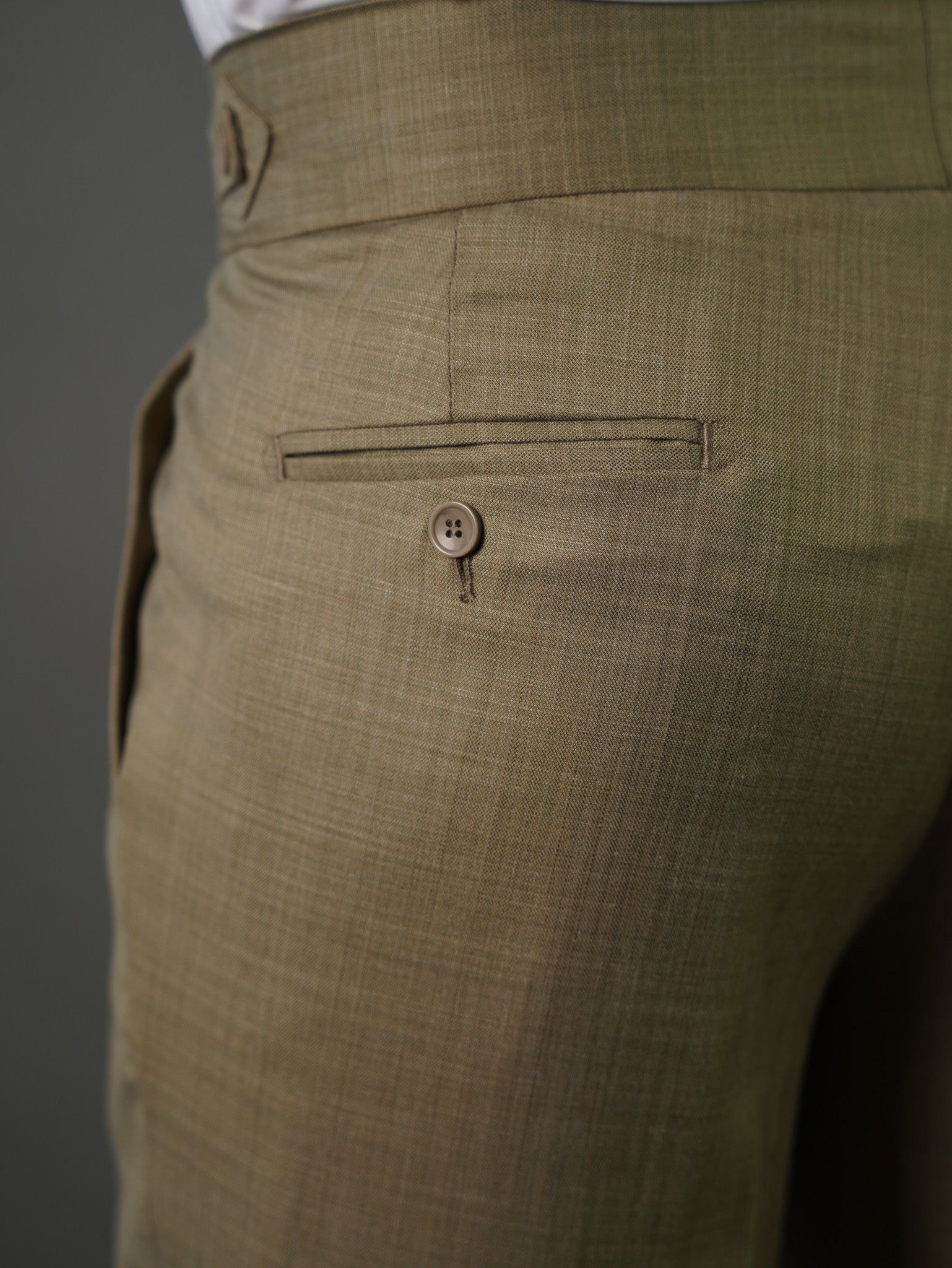 Hook two side Gurkha trousers	- green